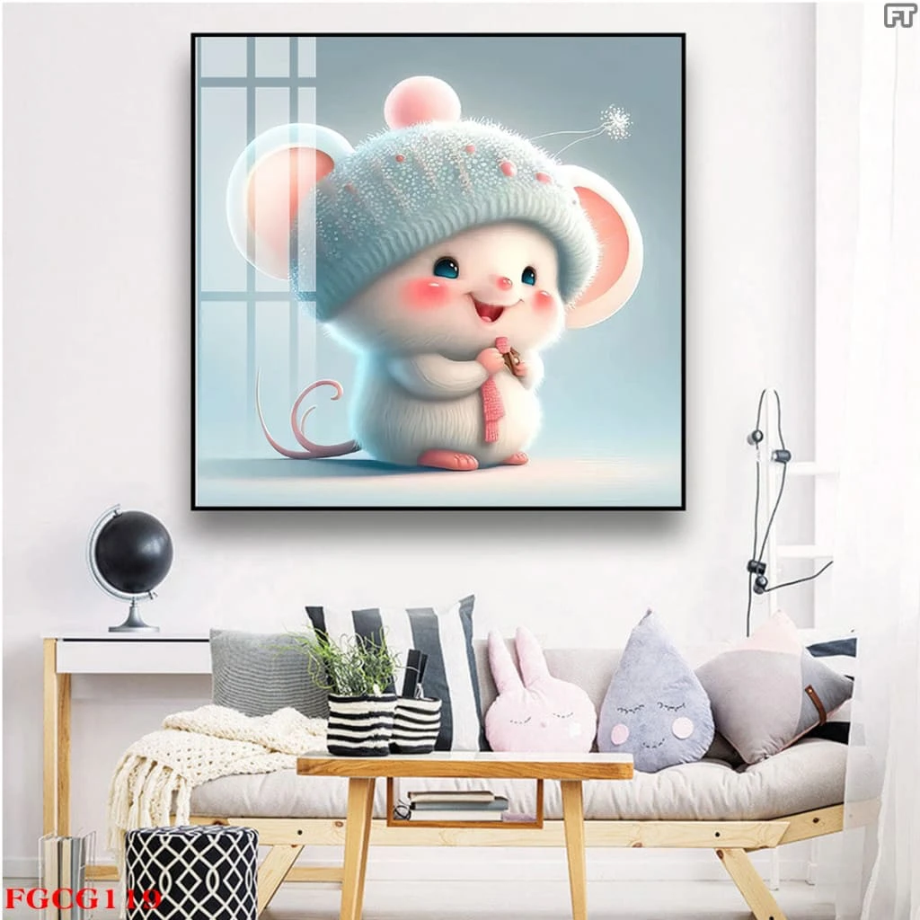 Tranh Tráng Gương 12 Con Giáp Xu Hướng Trung Hoa Độc Đáo Phòng Khách/ Phòng Ngủ/ Quà Tặng