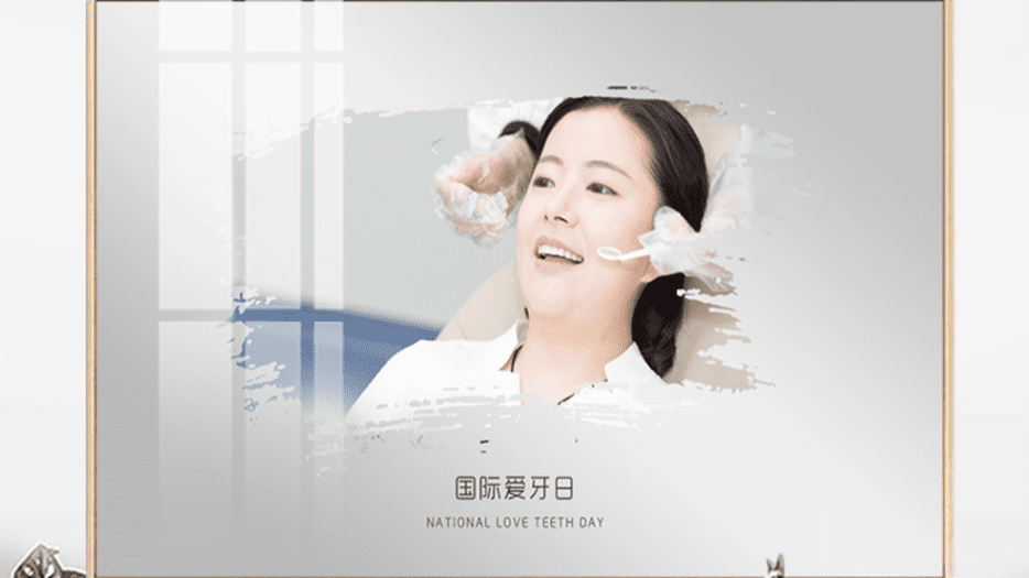 Tranh Tráng Gương Treo Tường Chủ Đề Nha Khoa Trang Trí Phòng Khám Răng