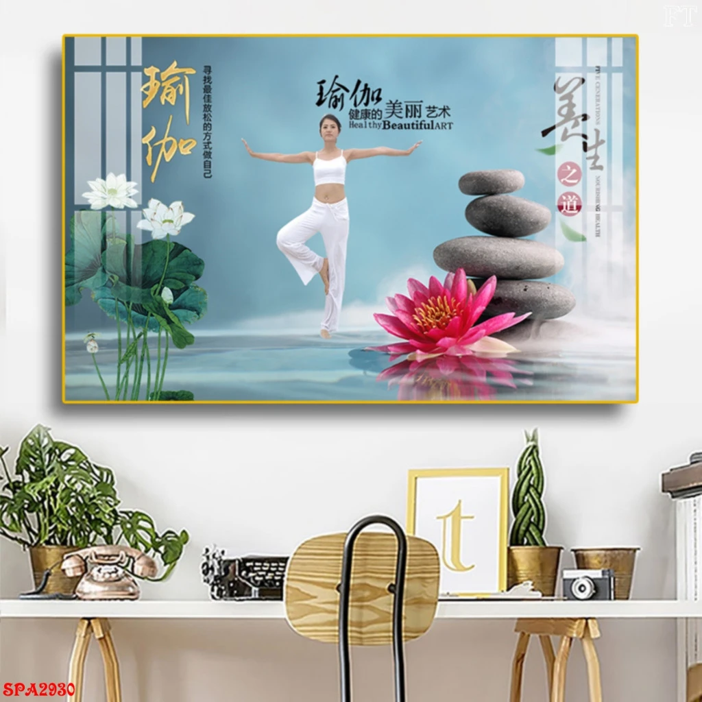 Tranh Treo Tường Tráng Gương Trang Trí Spa Thư Giãn Hiệu Quả