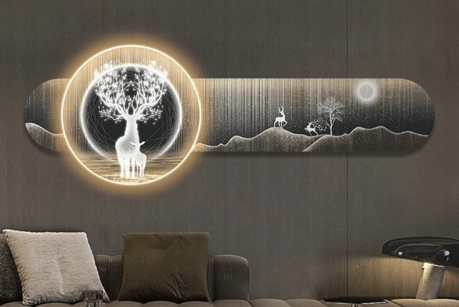 Báo giá tranh đèn led trang trí bar Đà Nẵng mới nhất 2024 3 Tranh tráng gương 3D led cho quán bar