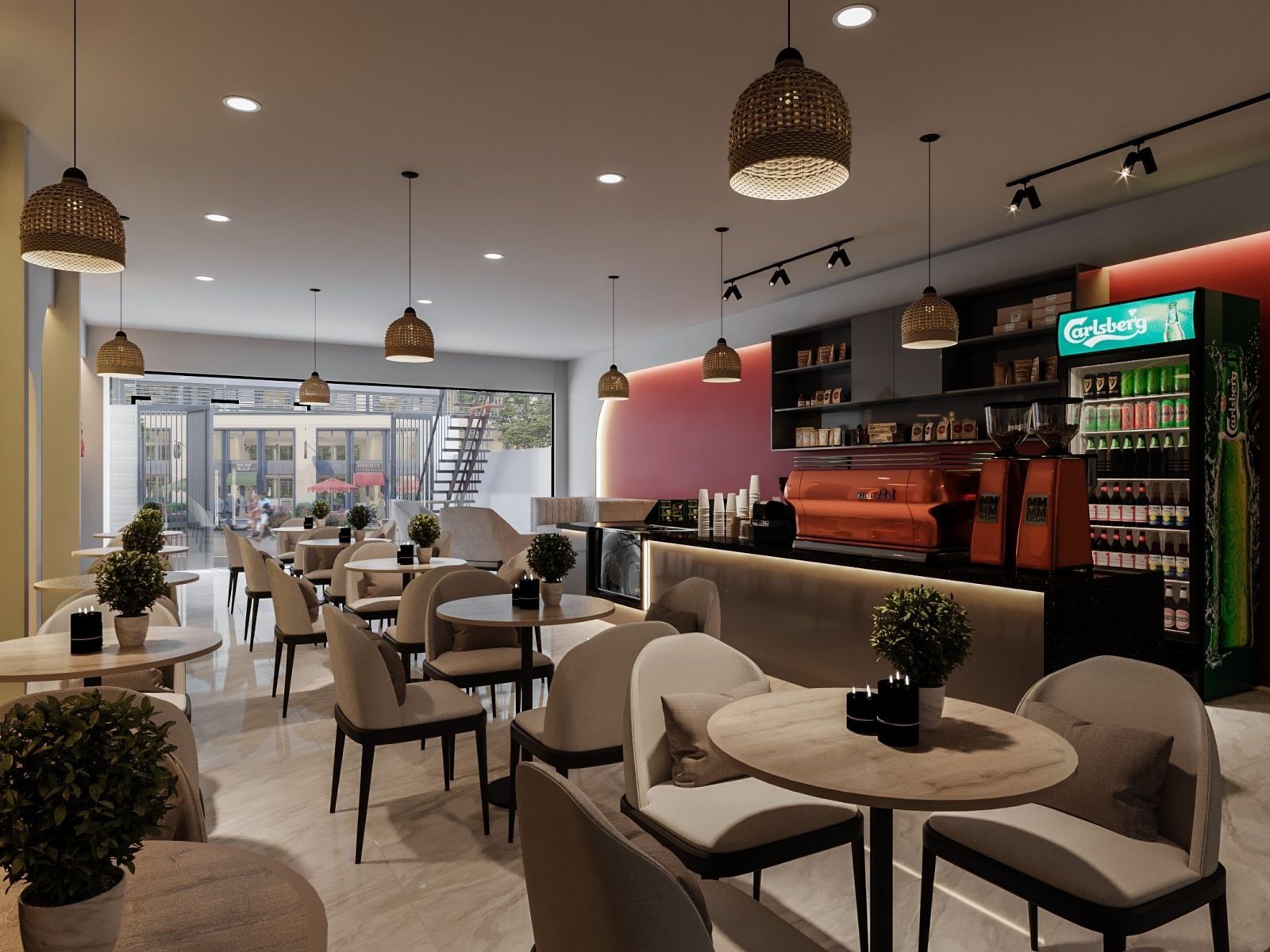 Đơn vị thi công quán cafe giá rẻ tại Quy Nhơn
