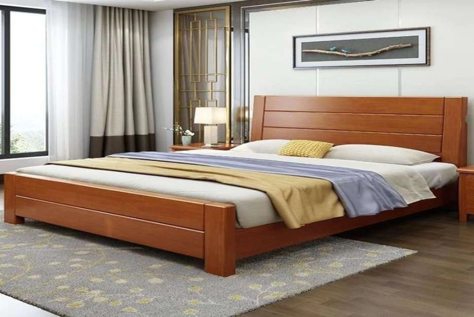 Mẫu giường gỗ đẹp hiện đại tại Sơn Trà Đà Nẵng hot nhất 2026 9 Giường gỗ đẹp hiện đại tại Sơn Trà Đà Nẵng tối giản