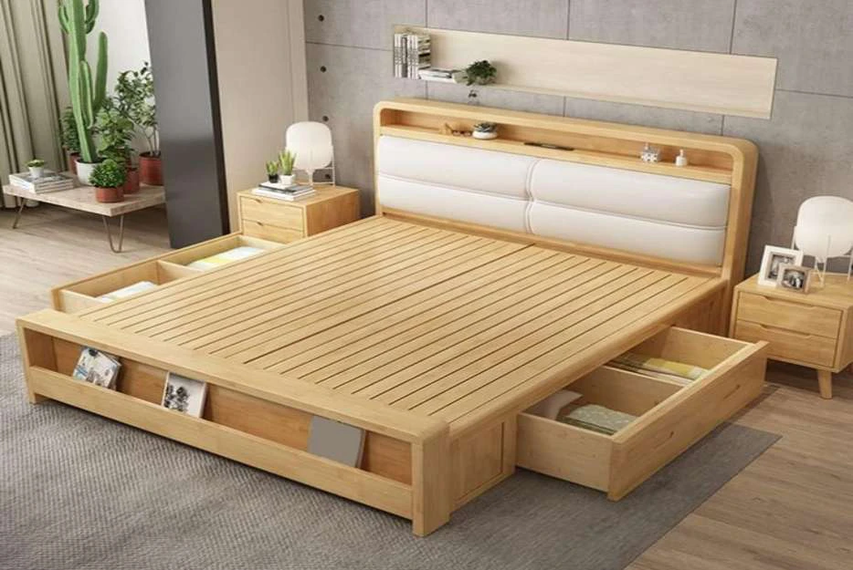 Giường gỗ sồi nga 1m6 tại quận Thanh Khê Đà Nẵng