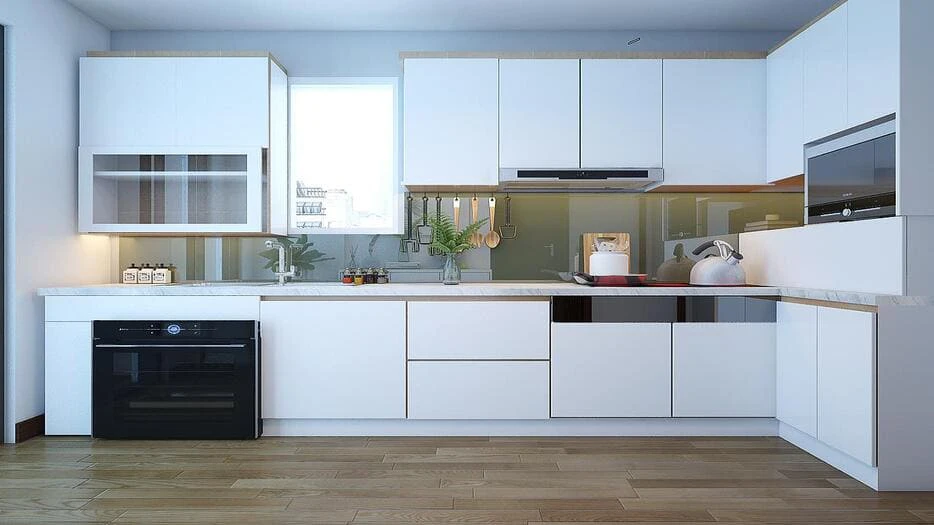 Mẫu tủ bếp melamine tại quận Sơn Trà Đà Nẵng