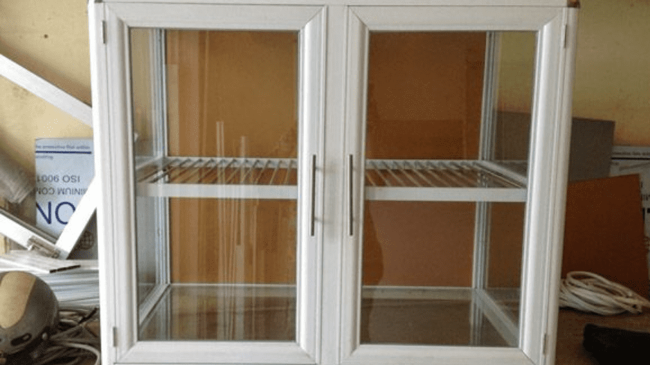 Mẫu tủ nhôm kính đựng chén bát tại quận Sơn Trà Đà Nẵng