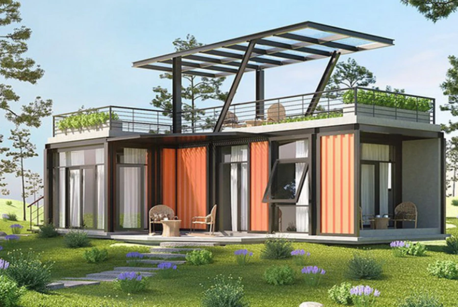 Nhà tiền chế 80m2 có rooftop