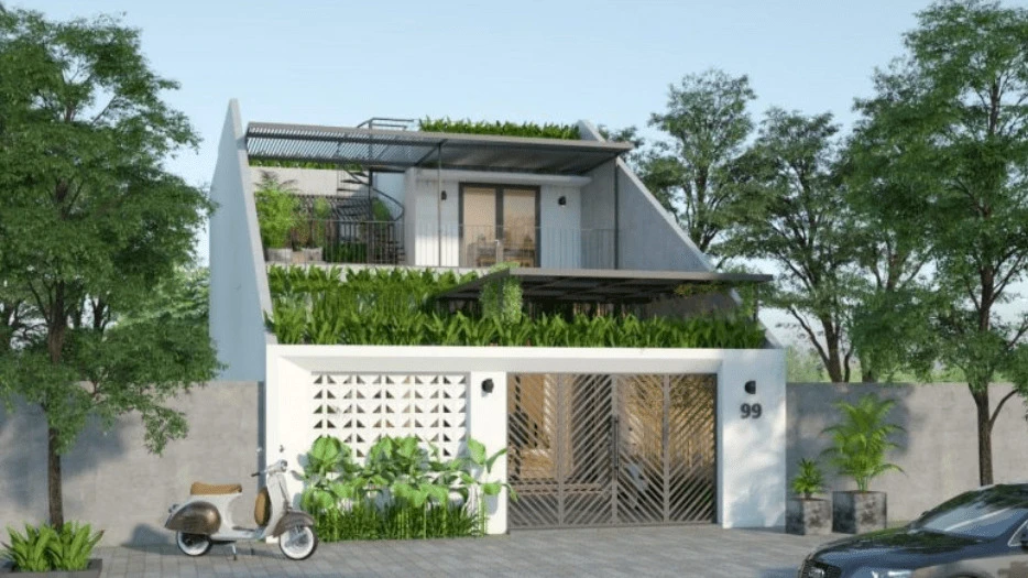 Mẫu thi công nhà phố 100m2 tại Đà Nẵng