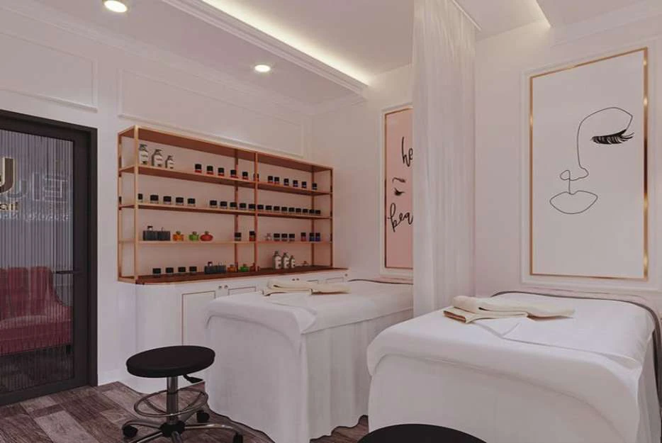 Thiết kế thi công tiệm phun xăm nhỏ Đà Nẵng phong cách sang trọng