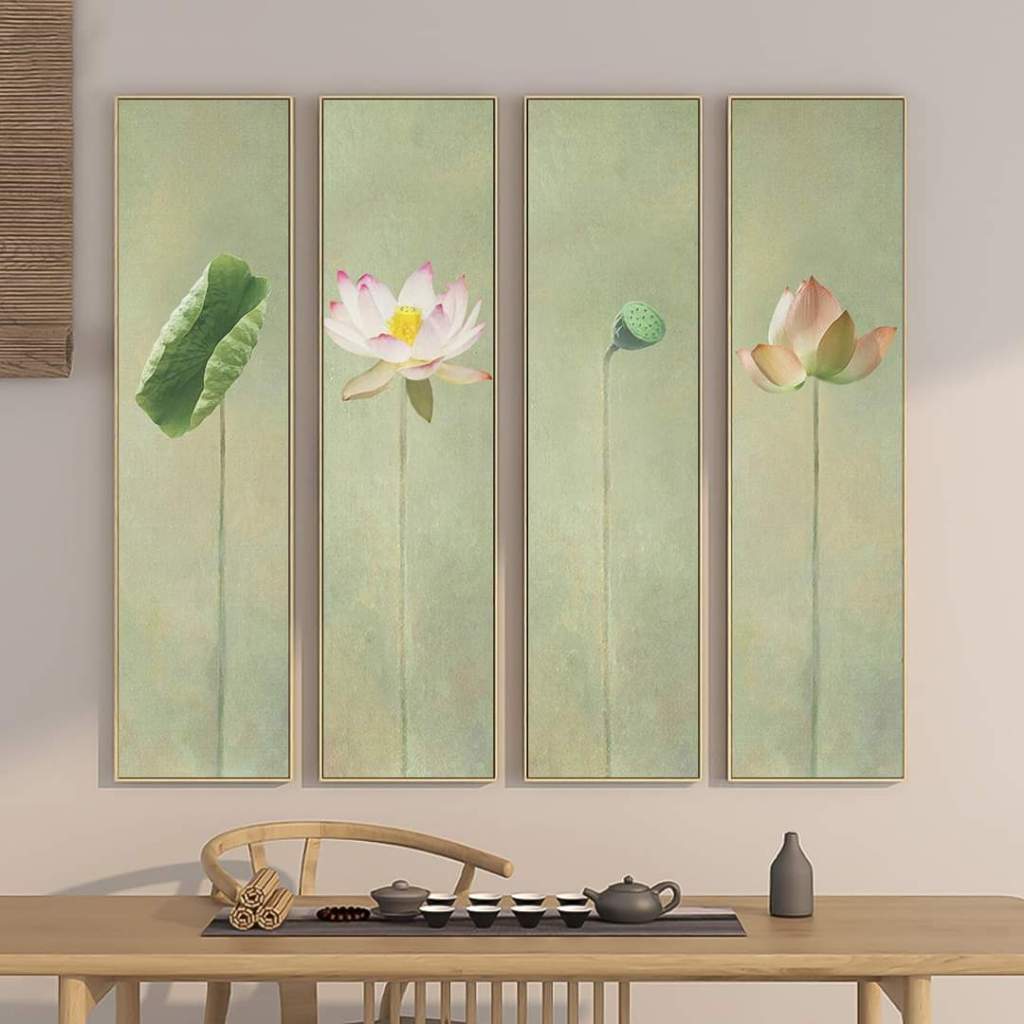 Tranh canvas hoa sen Đồng Tháp