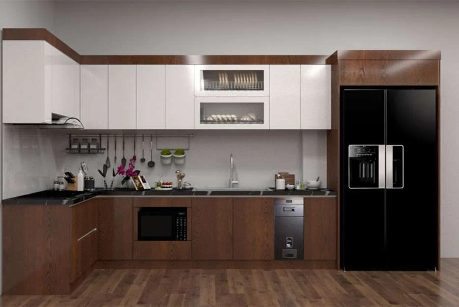 Tủ bếp nhựa giả gỗ giá rẻ tại quận Thanh Khê, Đà Nẵng
