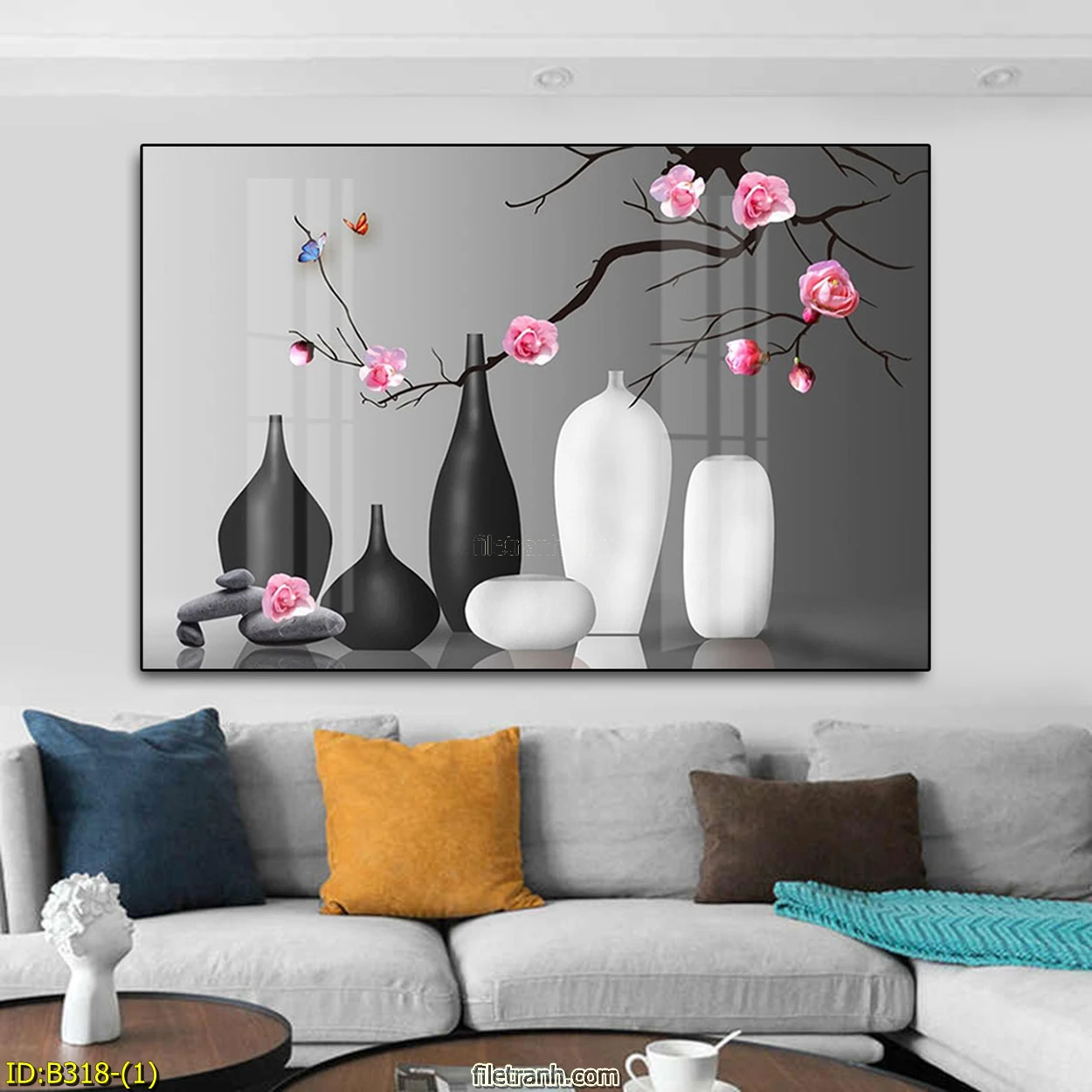 Tranh tráng gương phòng khách Đà Nẵng 2024 4 Ảnh hưởng đến giá tranh tráng gương phòng khách Đà Nẵng