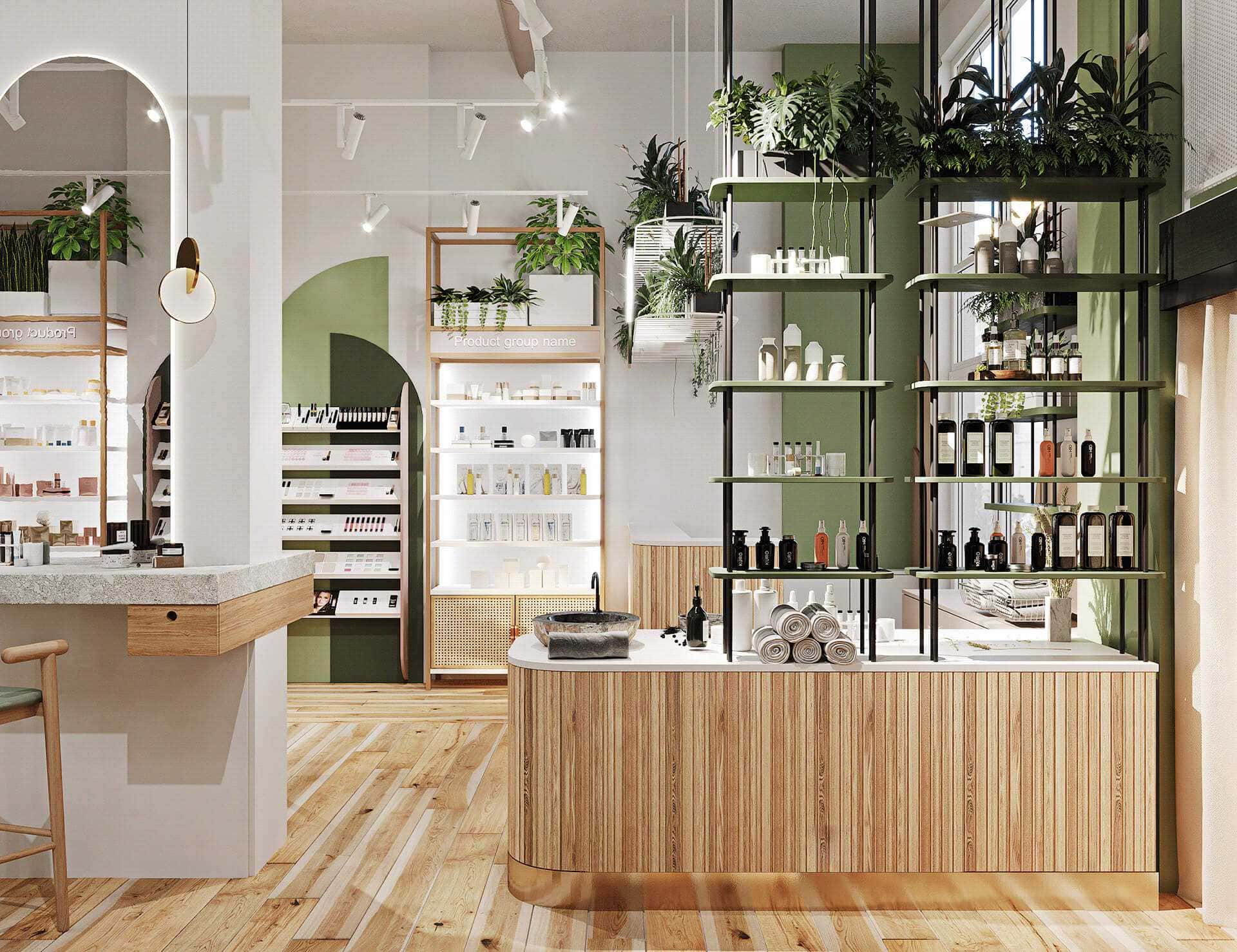 Địa chỉ thi công shop mỹ phẩm Hội An tốt nhất