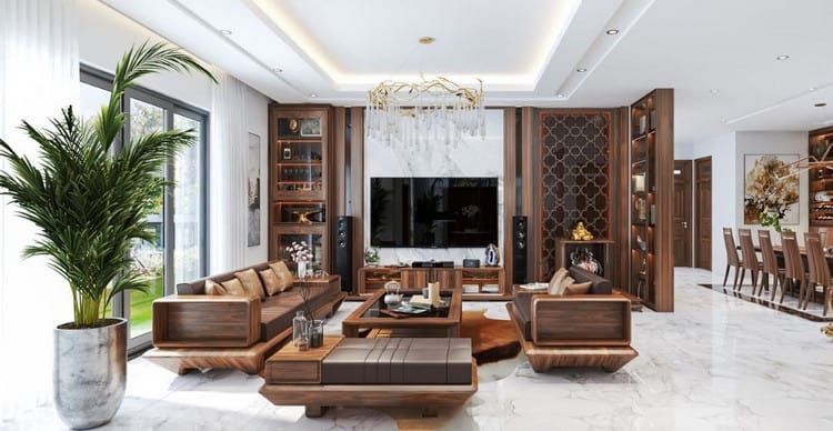 Thi Công Nội Thất Gỗ Công Nghiệp Hội An phong cách sang trọng