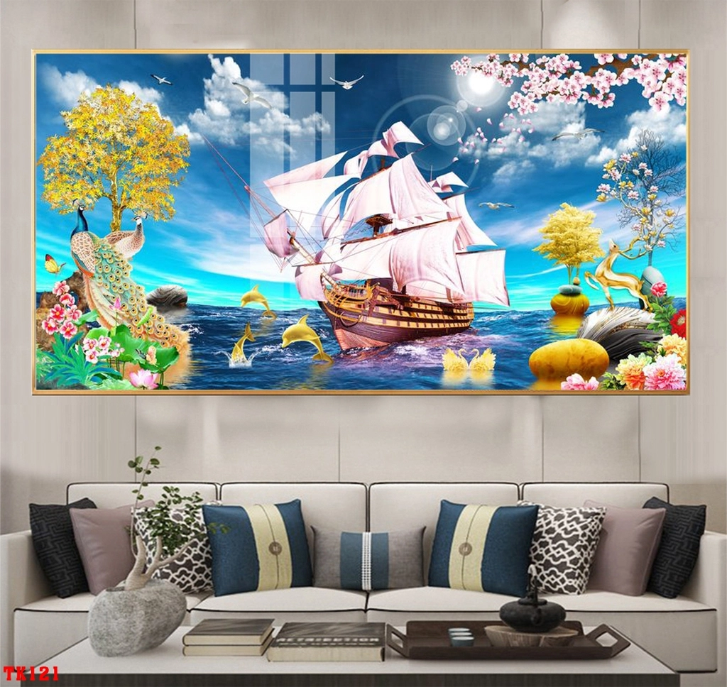 Tranh Thuận Buồm Xuôi Gió Tráng Gương Quảng Nam