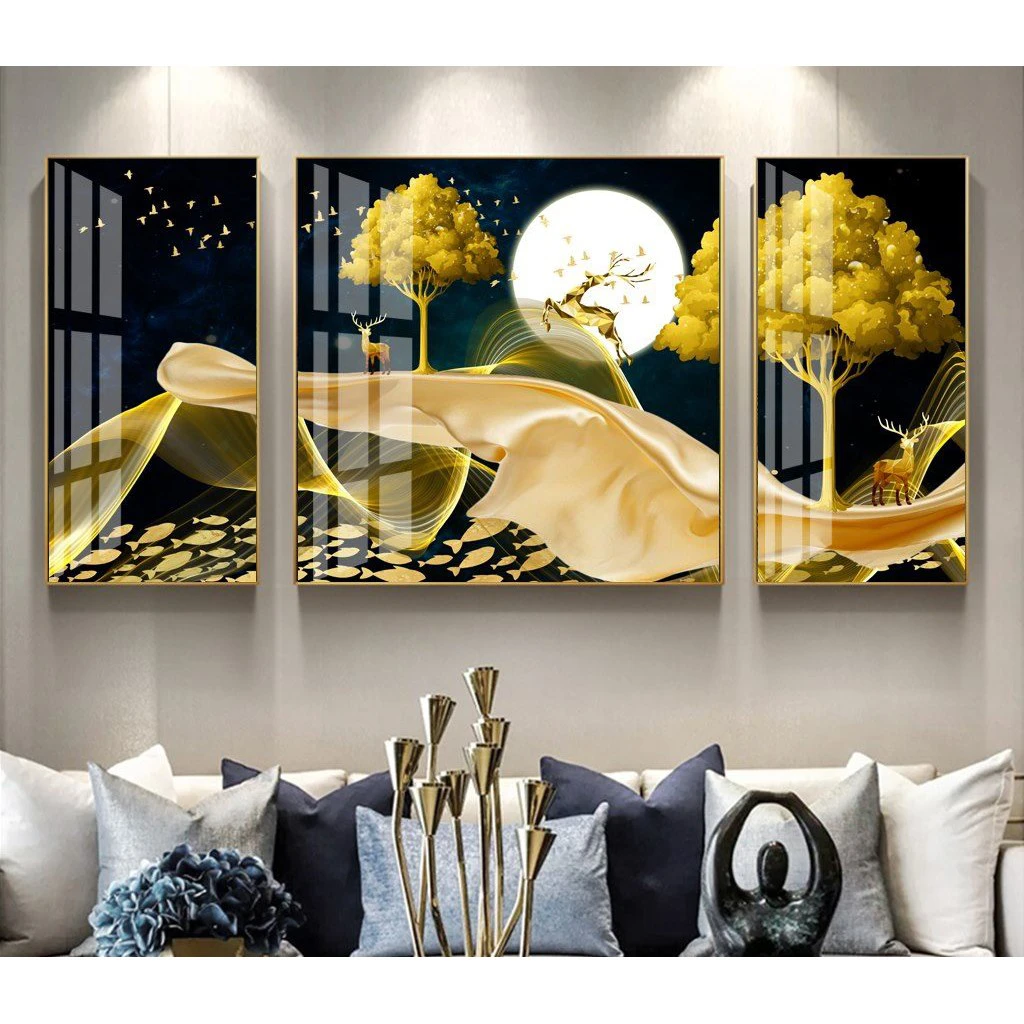 Tranh Tráng Gương Cây Kim Tiền Lâm Đồng Hút Tài Lộc Vượng Khí 5 Tranh tráng gương cây kim tiền Lâm Đồng