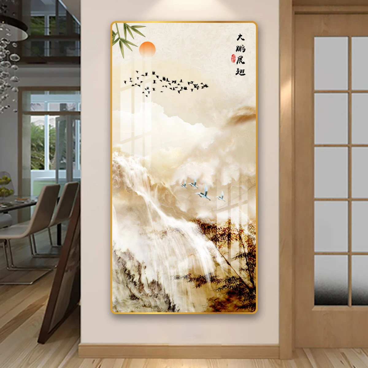 In tranh tráng gương sơn thủy hữu tình Bình Dương