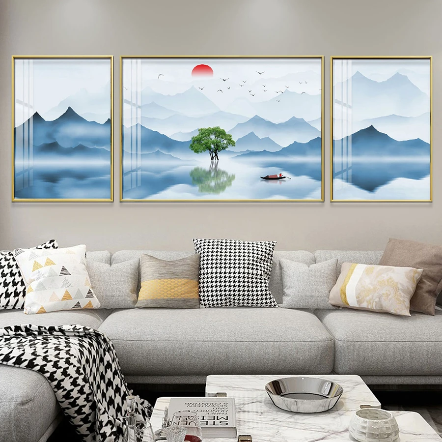 In tranh tráng gương sơn thủy hữu tình Bình Dương