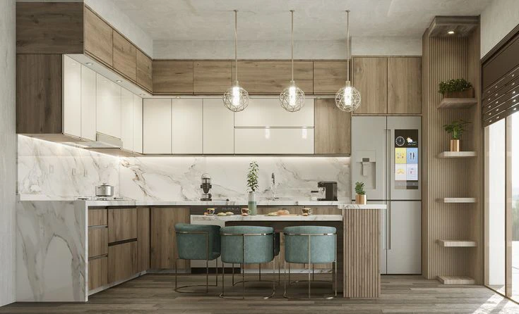 Thi công tủ bếp giá rẻ Đà Nẵng 4 Thi công nội thất căn hộ Đà Nẵng