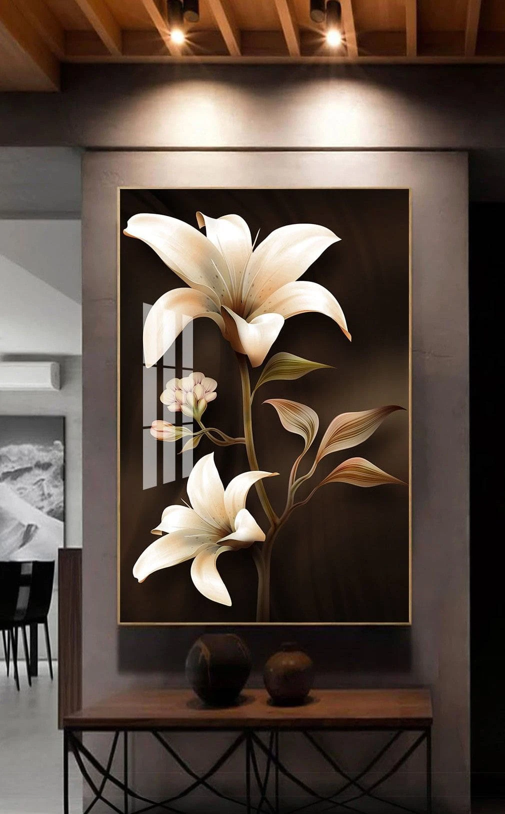 Tranh 3D Đà Lạt Cho Phòng Bếp: Hô Biến Không Gian Sống Động Trở Nên Ấn Tượng 3 Tranh 3D Đà Lạt cho phòng bếp