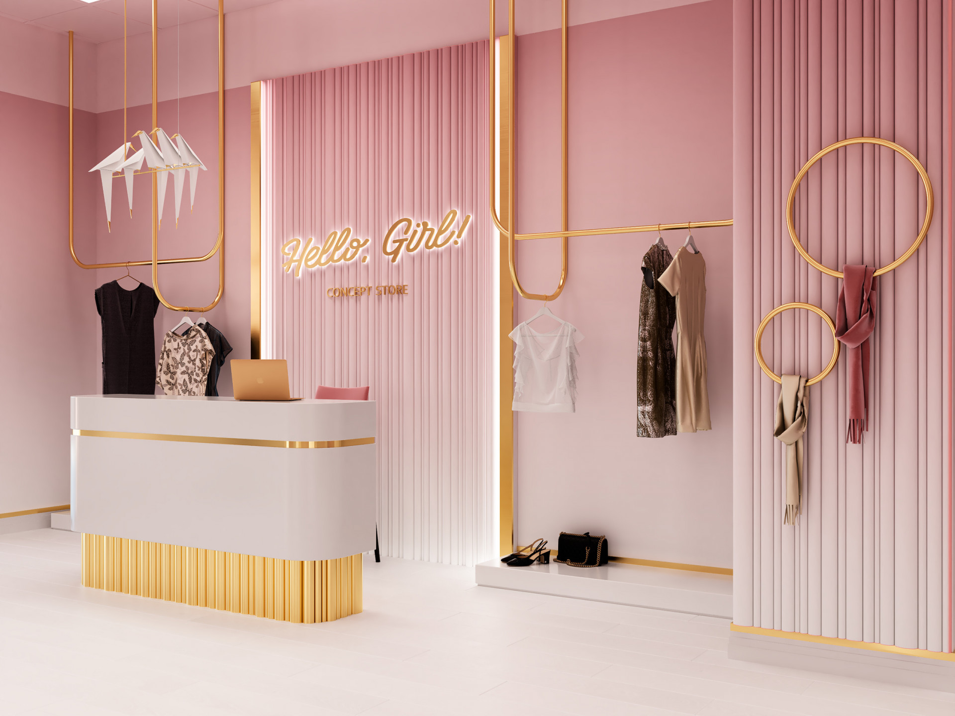 Thi công nội thất shop thời trang Đà Nẵng