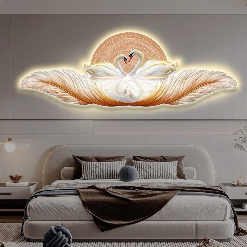Tranh LED tráng gương Đà Nẵng lông vũ