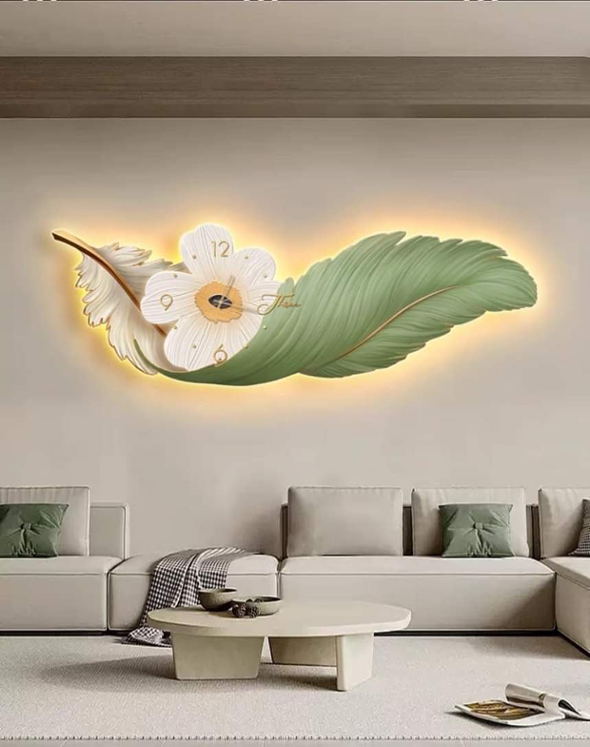 Tranh LED tráng gương Đà Nẵng lông vũ