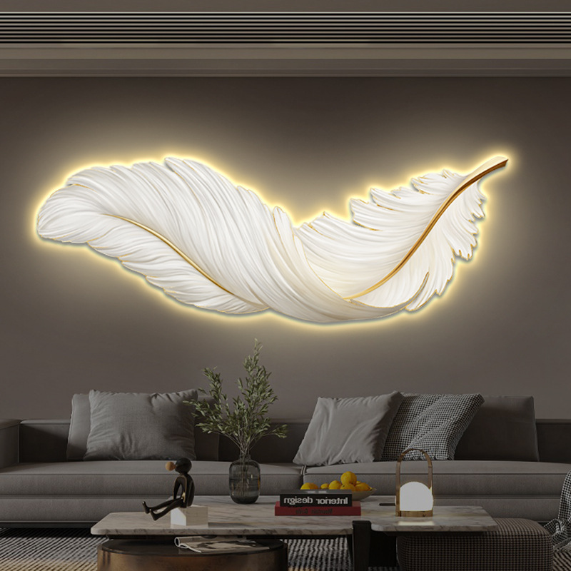 Tranh LED tráng gương Đà Nẵng lông vũ