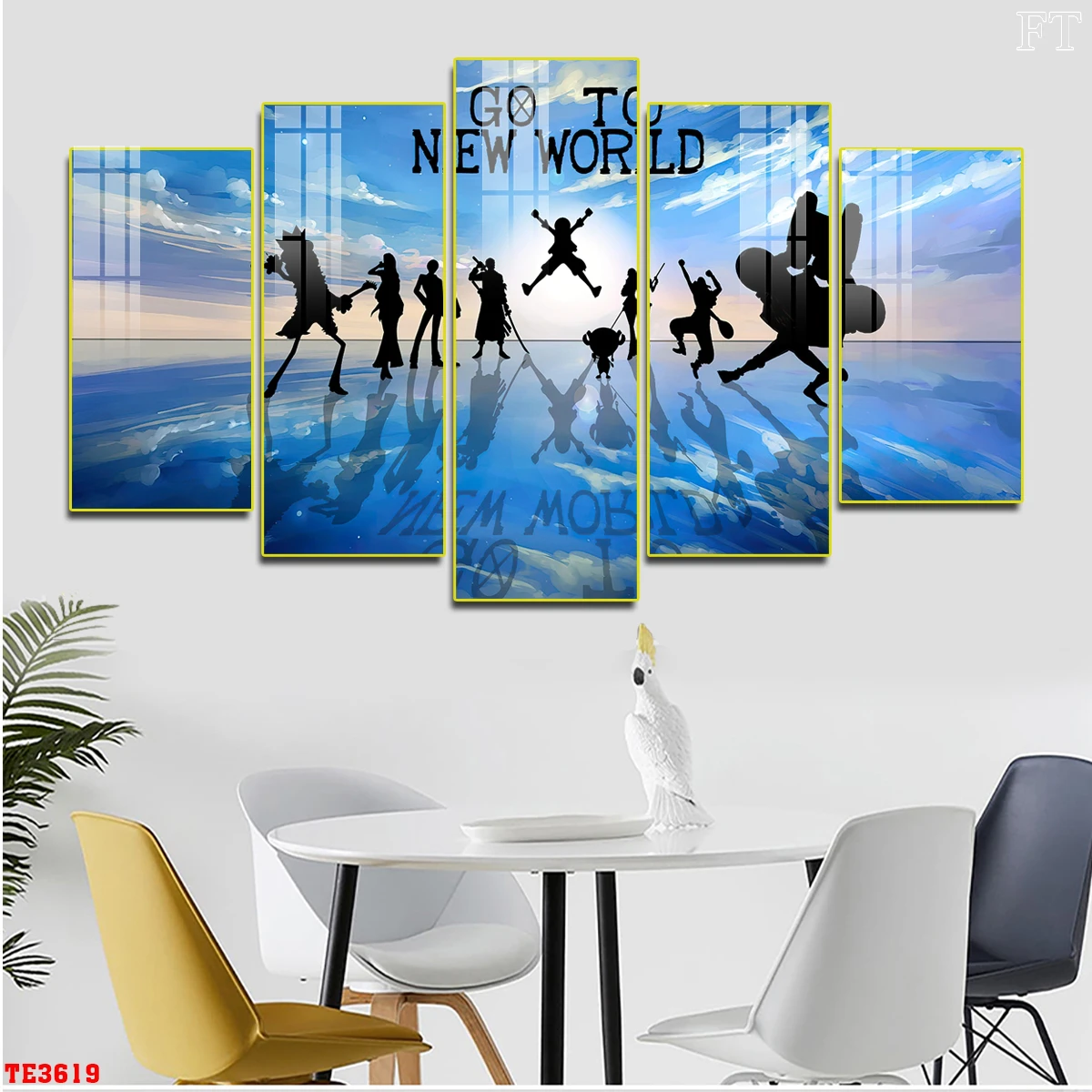 Chất liệu tranh tráng gương One Piece Hải Dương