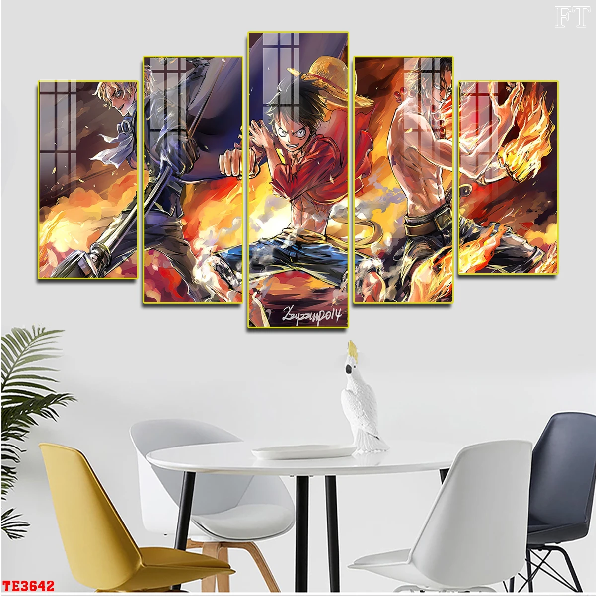 Tranh tráng gương One Piece Hải Dương bộ 3 hải tặc