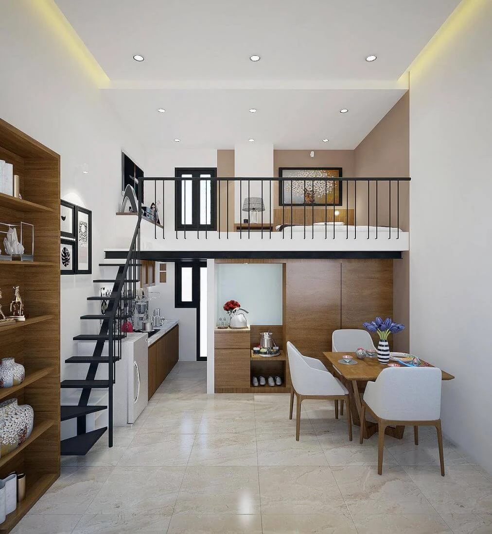10+ Mẫu Nhà Tiền Chế 30m2 Huế Hiện Đại 5 Nhà tiền chế 30m2 Huế mini, thiết kế đơn giản, đầy đủ tiện nghi