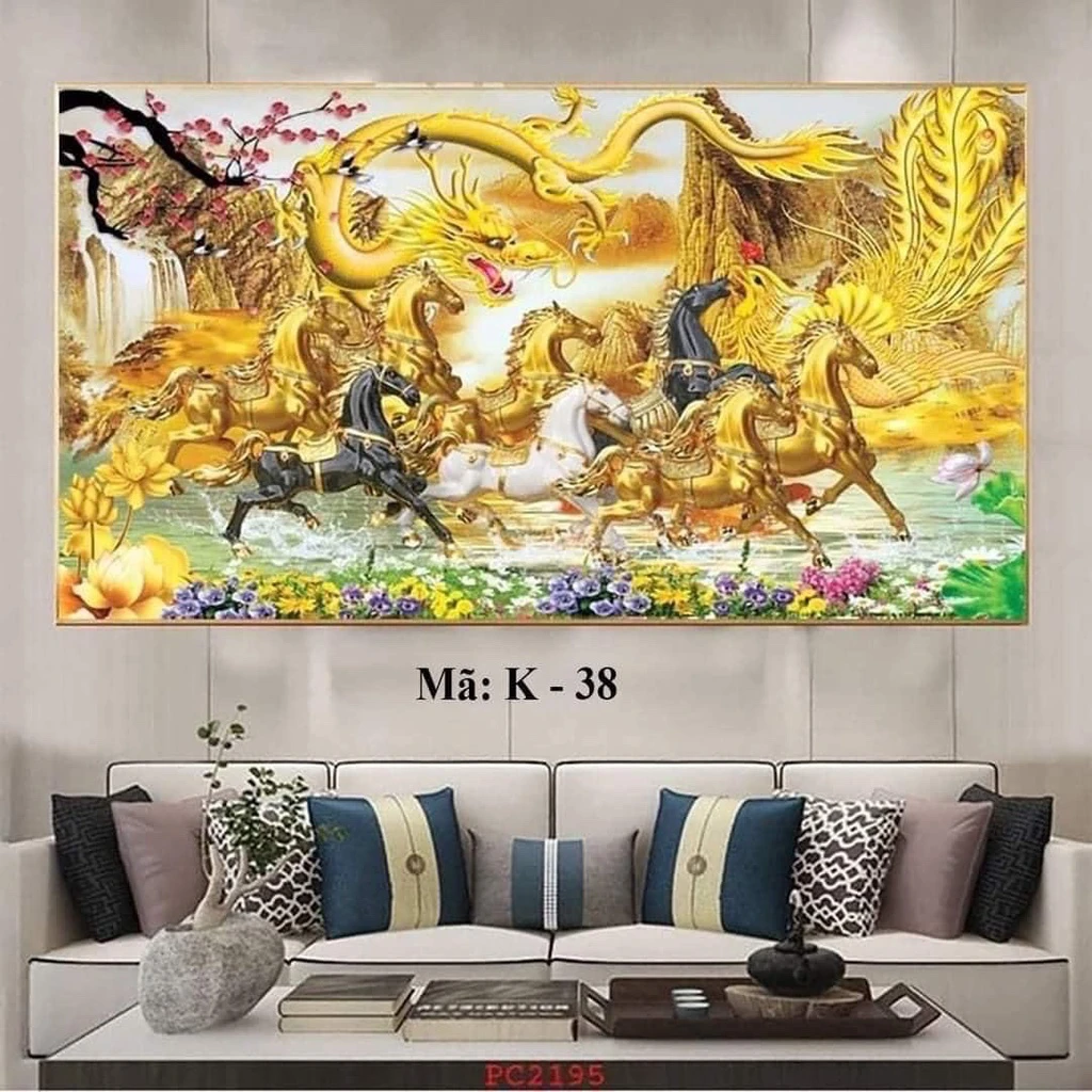 Tranh An Giang Mã Đáo Thành Công tặng bố