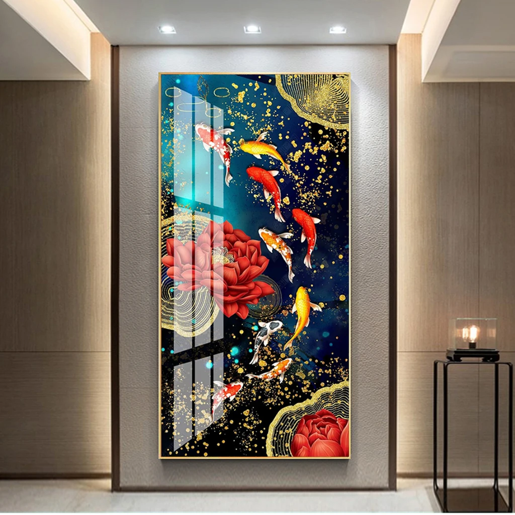 Tranh Huế Cửu Ngư Quần Hội – Tăng Tài Lộc và Bình An cho Không Gian Sống 1 Tranh Huế Cửu Ngư Quần Hội