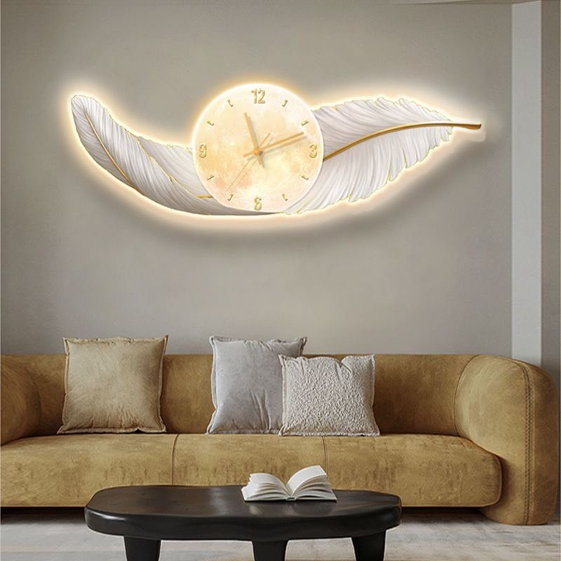 Tranh tráng gương Bình Dương đồng hồ lông vũ l
