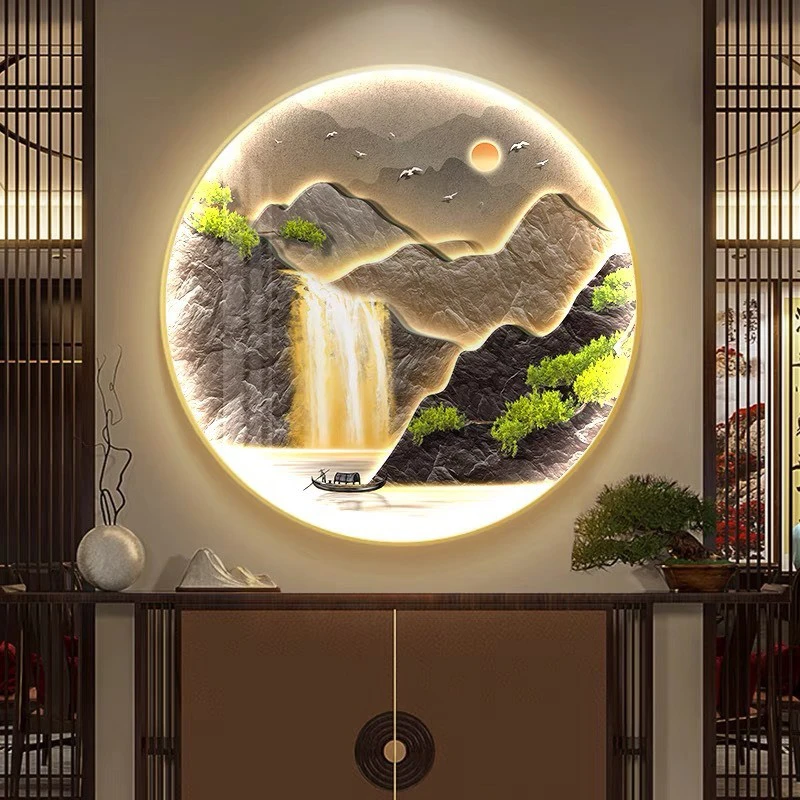 Tranh Cao Bằng phong cảnh hòn non bộ - Mang thiên nhiên vào không gian sống 2 Tranh Cao Bằng phong cảnh hòn non bộ
