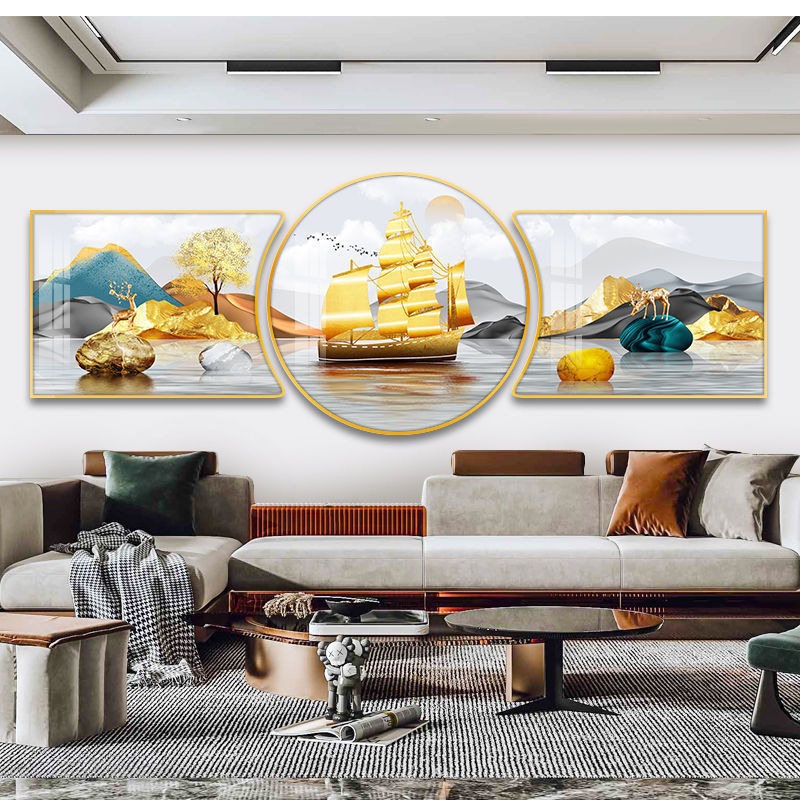 Tranh Đà Nẵng ghép bộ 3 phòng khách hiện đại hot nhất 2026 5 Tranh Đà Nẵng ghép bộ 3 phòng khách hiện đại