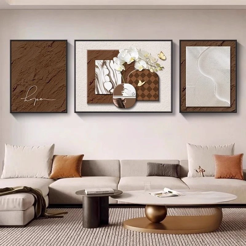 tranh Đà Nẵng ghép bộ 3 phòng khách hiện đại