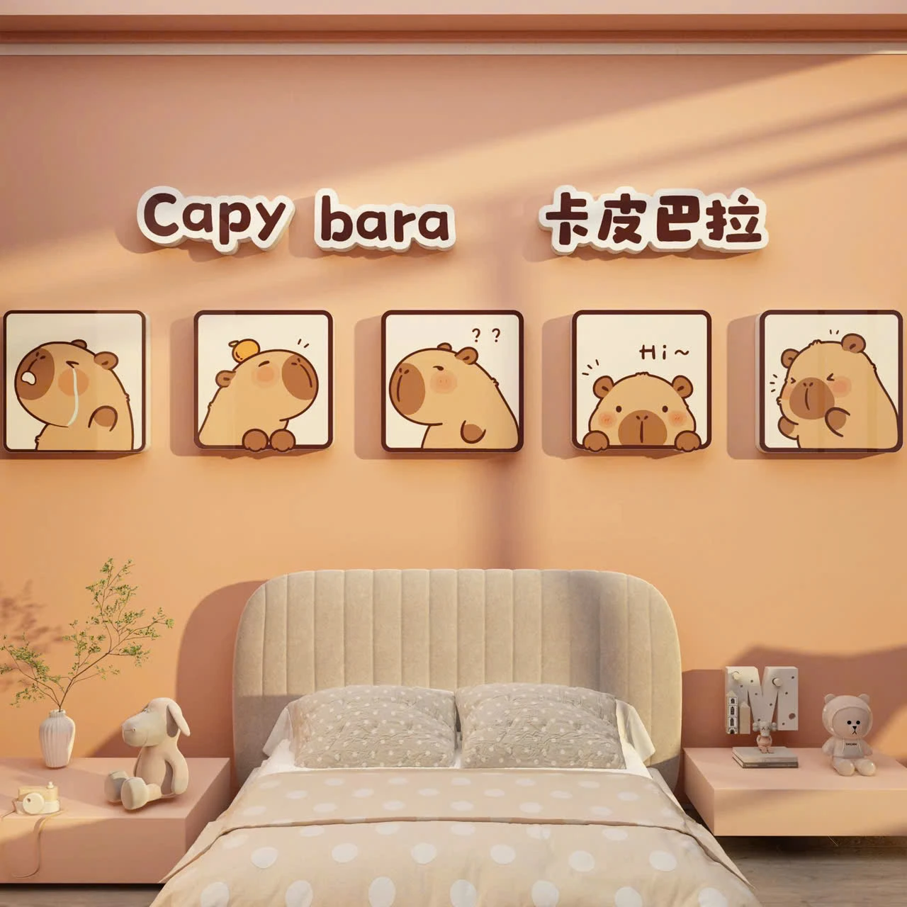 Gợi ý 10+ Tranh Đà Nẵng Capybara Dễ Thương Phòng Ngủ 2 Tranh Đà Nẵng capybara dễ thương phòng ngủ