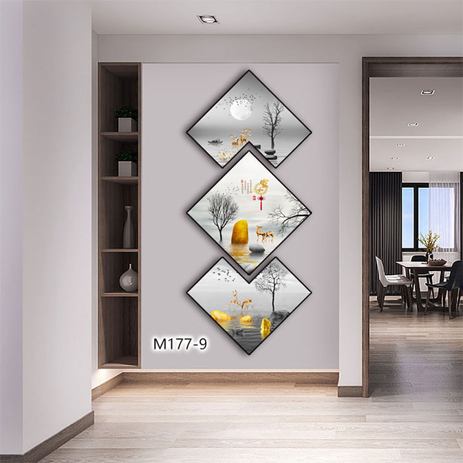 Tranh Hội An Tết 5D Chéo Khuyết Tặng Doanh Nghiệp - Quà Tặng Ý Nghĩa Và Đẳng Cấp 13 Tranh Hội An tết 5D chéo khuyết tặng doanh nghiệp treo phòng khách