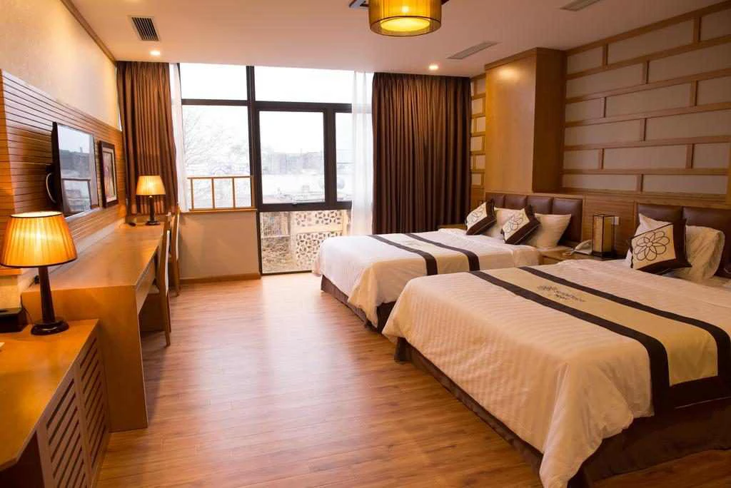 Nội thất phòng ngủ khách sạn 3 sao Quảng Ngãi