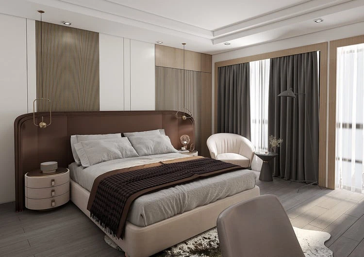 Nội thất phòng ngủ khách sạn 3 sao Quảng Ngãi