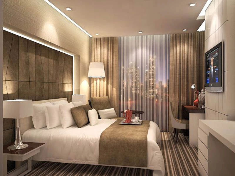 Nội thất phòng ngủ khách sạn 3 sao Quảng Ngãi