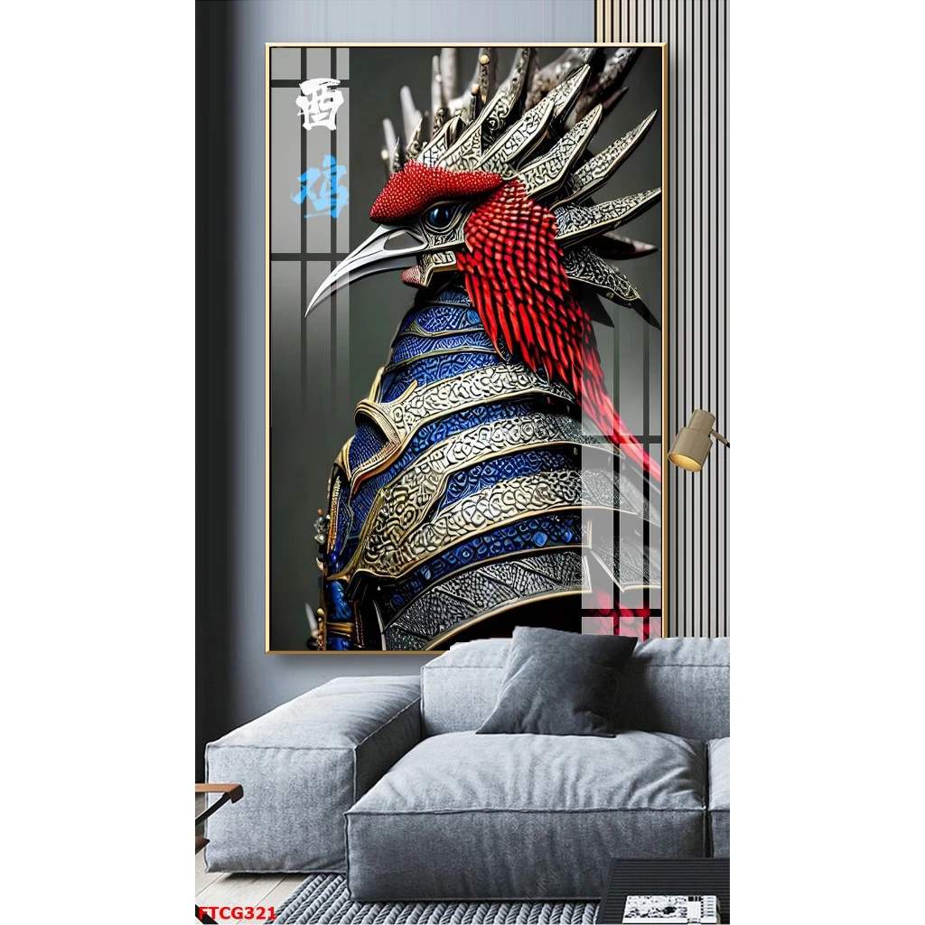 Tranh Nam Định Tết tráng gương 12 con giáp