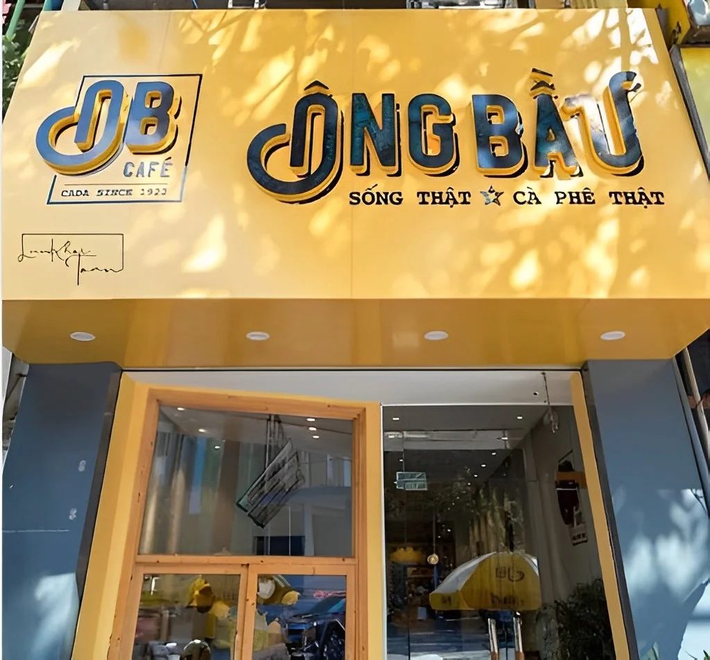 thi công biển quảng cáo quán cafe, shop quần áo Đà Nẵng