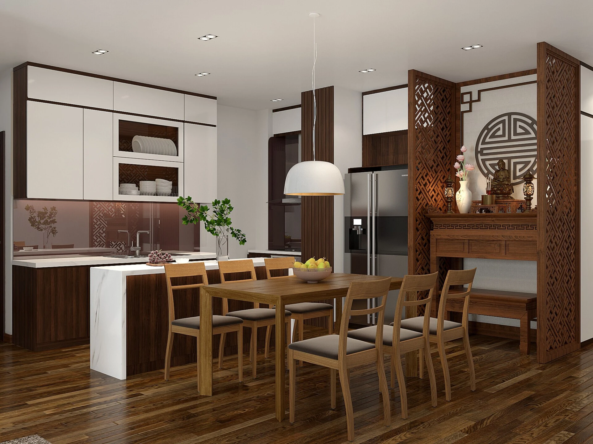 Thi công nội thất phòng bếp chung cư Đà Nẵng