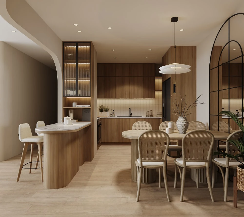 Thi công nội thất phòng bếp chung cư Đà Nẵng