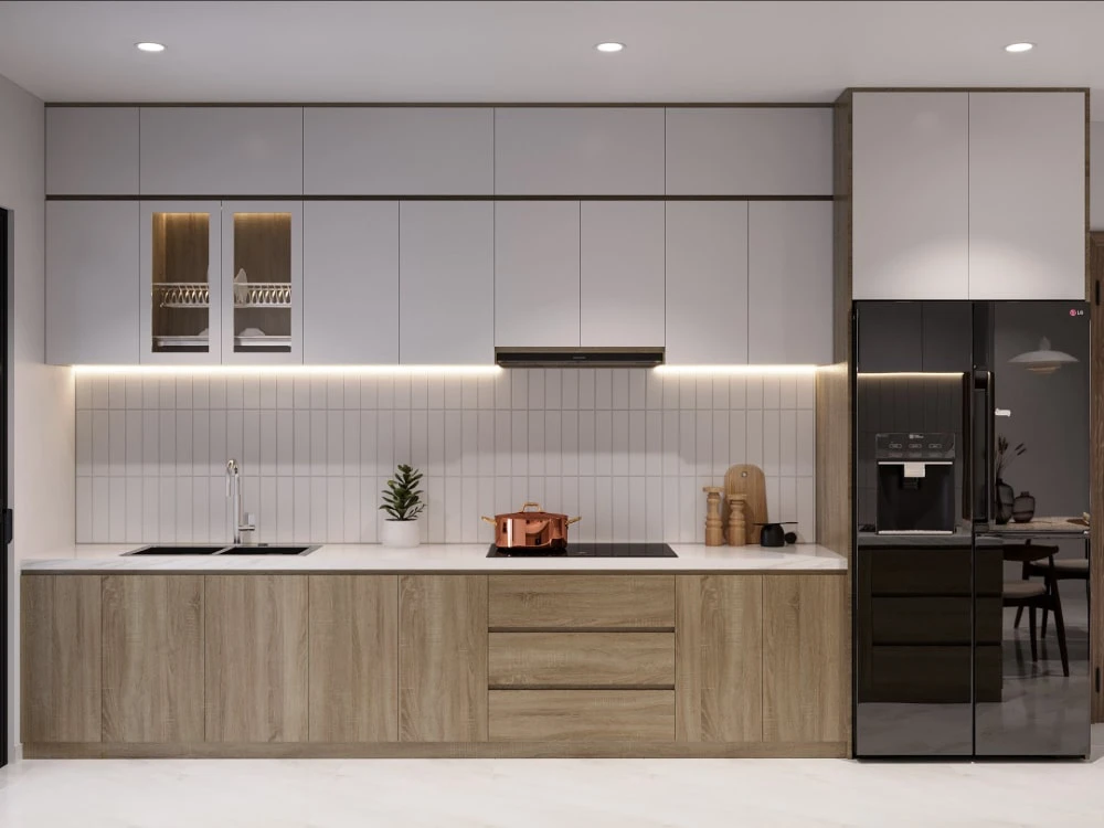 Thi công nội thất phòng bếp chung cư Đà Nẵng