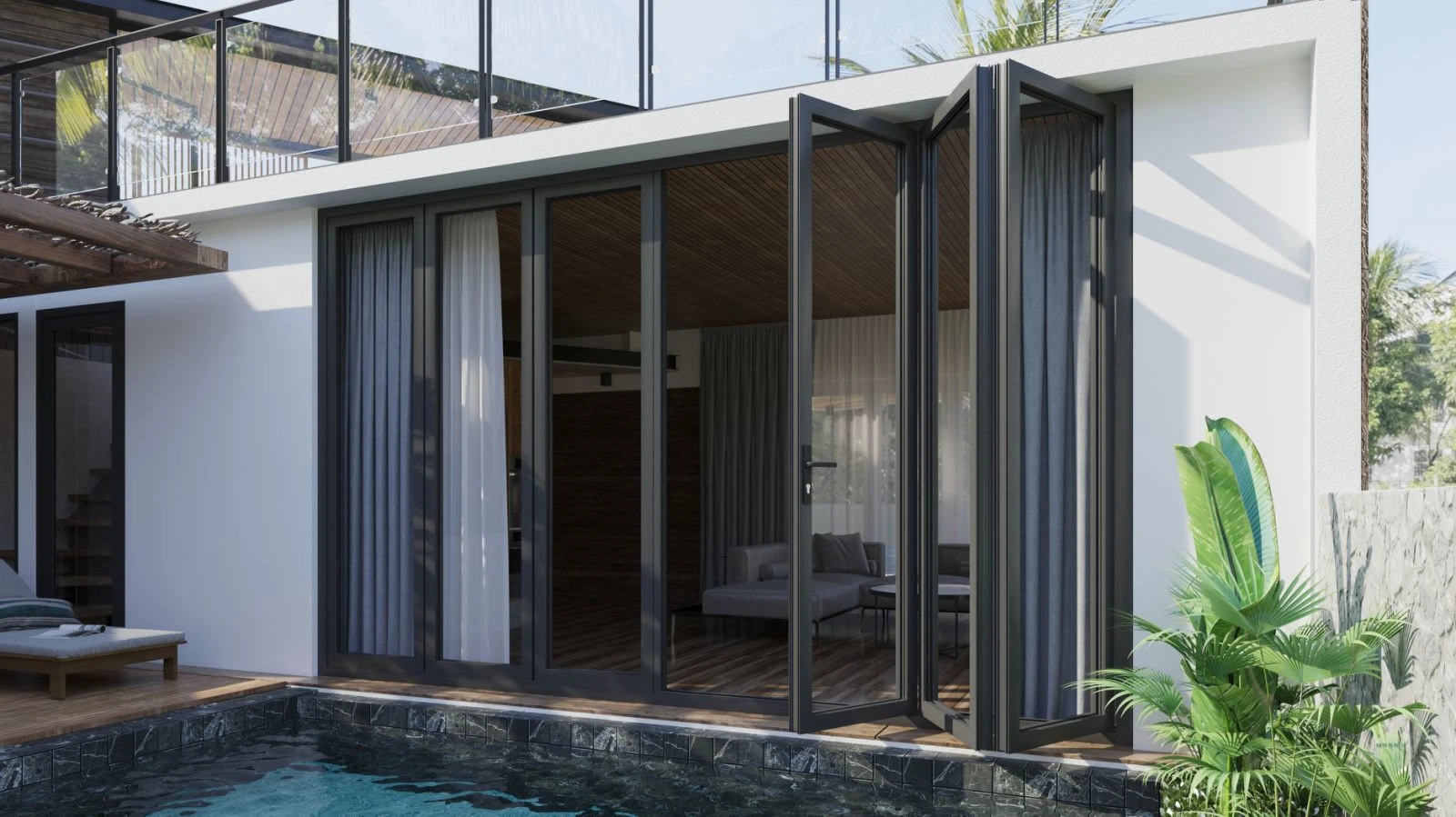 nhôm kính cao cấp villa Quảng Nam