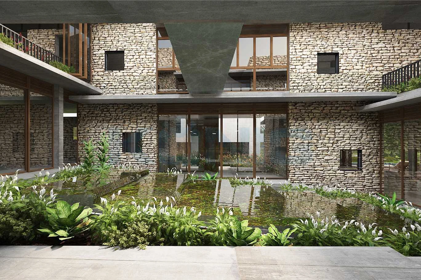 nhôm kính cao cấp villa Quảng Nam