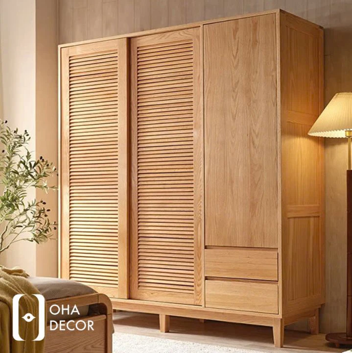 Tủ quần áo gỗ sồi tự nhiên Đà Nẵng - Sự lựa chọn hoàn hảo từ Oha Decor 4 Lợi ích khi sử dụng tủ quần áo gỗ sồi tự nhiên Đà Nẵng