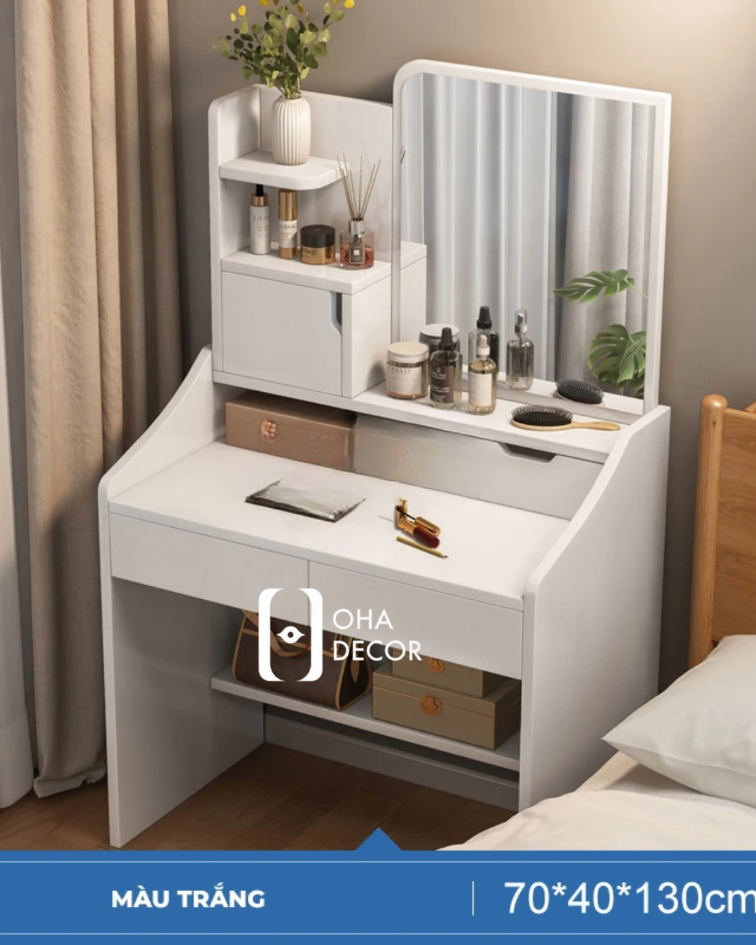 2 Bảo hành và cam kết Bàn Trang Điểm Gỗ Tự Nhiên Hiện Đại BR110